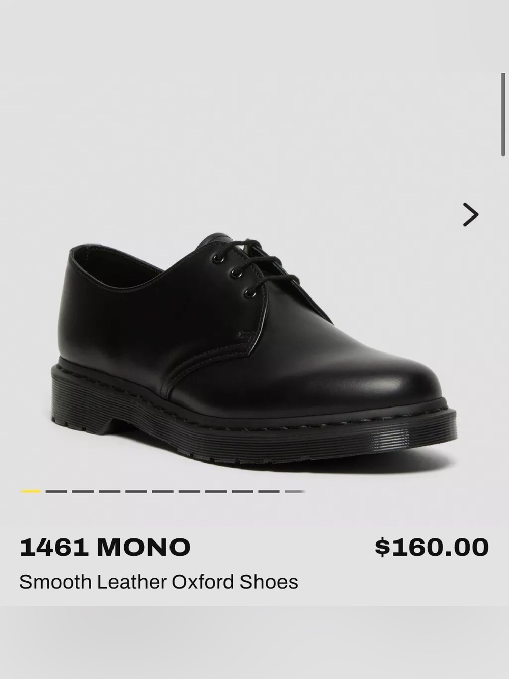 Dr. Martens 1461 Mono Black Oxfords
